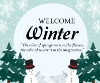 Welcome Winter Template 2024 Rectangle moyen
