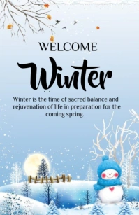 Welcome Winter Template 2024 Tabloid