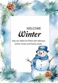 Welcome Winter Template 2025 A4