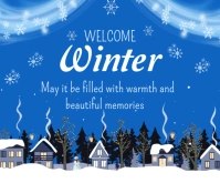 Welcome Winter Template 2025 Rectangle moyen
