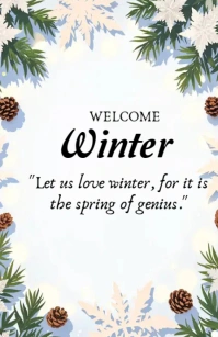 Welcome Winter Template 2025 Tabloid