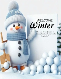 Welcome Winter Template 2025 Рекламная листовка (US Letter)