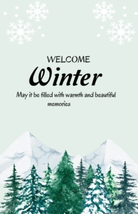 Welcome Winter Template 2025 Tabloid