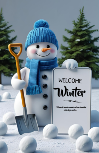 Welcome Winter Template 2025 半版