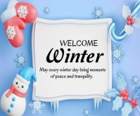 Welcome Winter Template 2025 Medium Rectangle