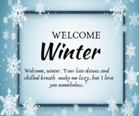 Welcome Winter Template 2025 สามเหลี่ยมขนาดกลาง