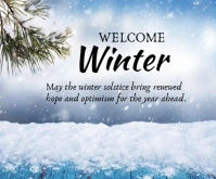Welcome Winter Template 2025 Medium Rectangle