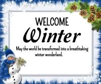 Welcome Winter Template 2025 Medium Rectangle