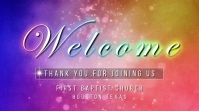 Welcome with bottom text Digital Display (16:9) template
