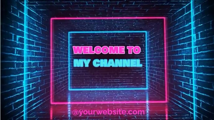 Welcome YouTube video Digital Display (16:9) template