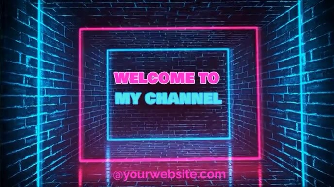 Welcome YouTube video Tampilan Digital (16:9) template