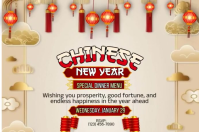 Welcoming Happiness and Success Poster template