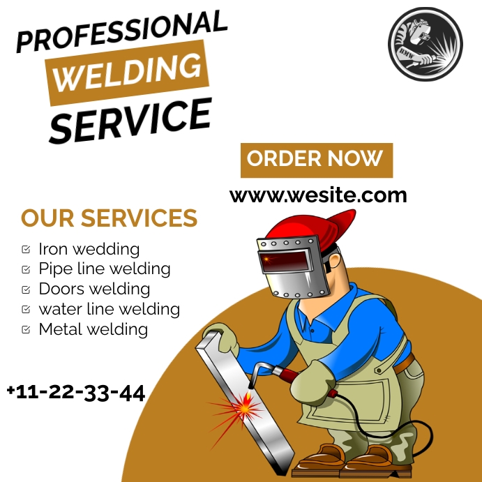 Welding service Instagram post template