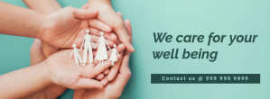well being, mental health facebook cover template