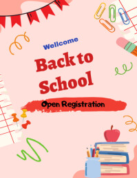 Well come back to School template 2025 Flyer (US Letter)
