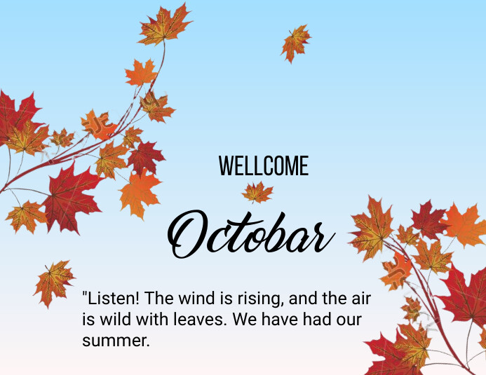 wellcome octobar new month srart Iflaya (Incwadi ye-US) template