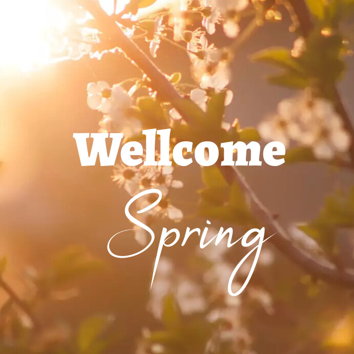 Wellcome spring online gretting card 2024 Template | PosterMyWall