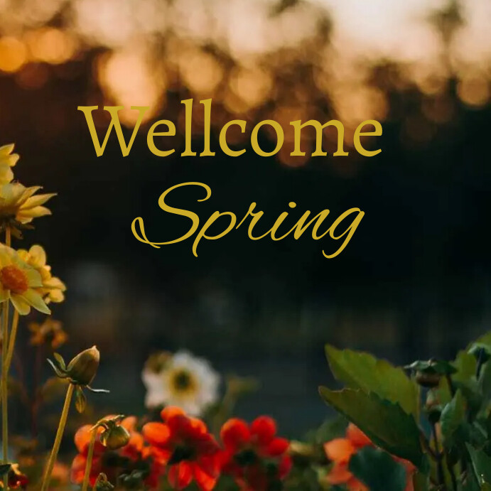 Wellcome spring online gretting card 2024 Template | PosterMyWall
