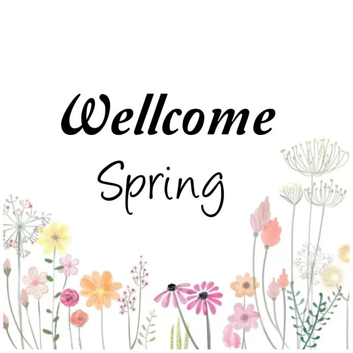 Wellcome spring online gretting card 2024 Template | PosterMyWall