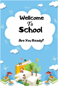 Wellcome to School Плакат template