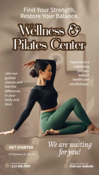 Wellness & Pilates Center Rolka Instagram template