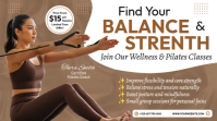 Wellness & Pilates Classes Ads Miniatura na YouTube template
