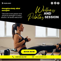 Wellness And Pilates Session Instagram-opslag template