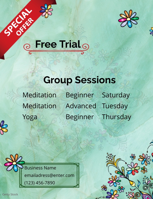 Wellness Template PosterMyWall