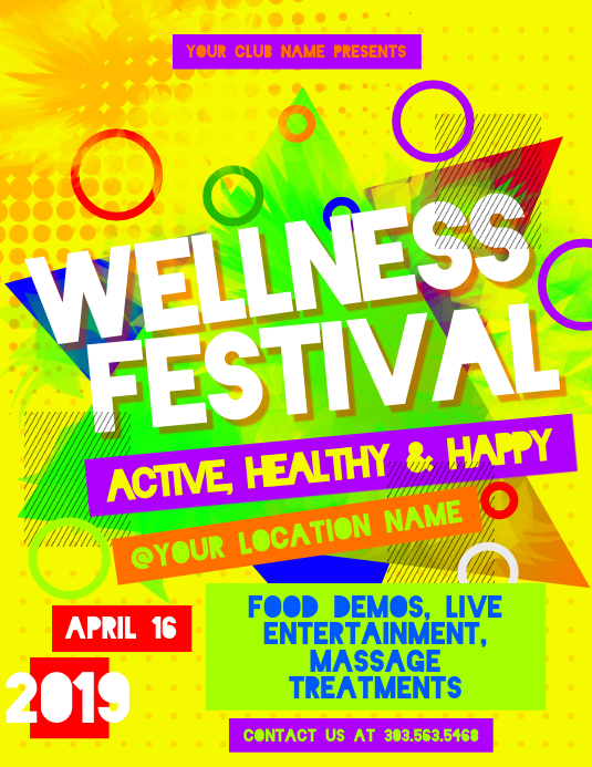 Wellness Festival Flyer Template PosterMyWall