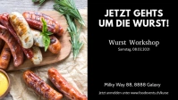 Werbe Banner Food Wust Workshop Kurs Special Facebook Cover Video (16:9) template