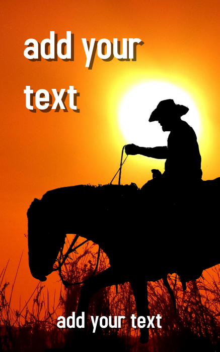 Kostenlos Western Adventure Roman Buchcover Design Vorlage Postermywall