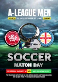 Western Sydney Wanderers vs Melbourne City A6 template