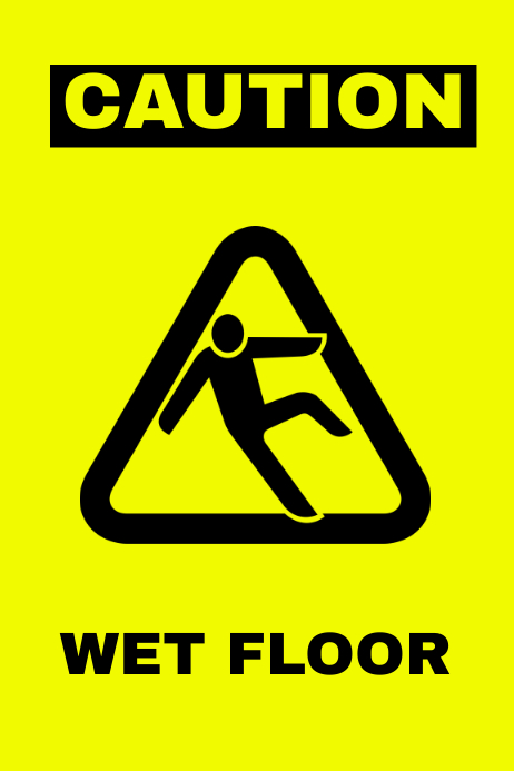 Wet Floor Sign Template Postermywall
