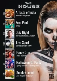 What's on Halloween Events A4 template