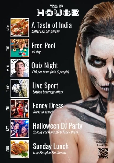 What's on Halloween Events A4 template