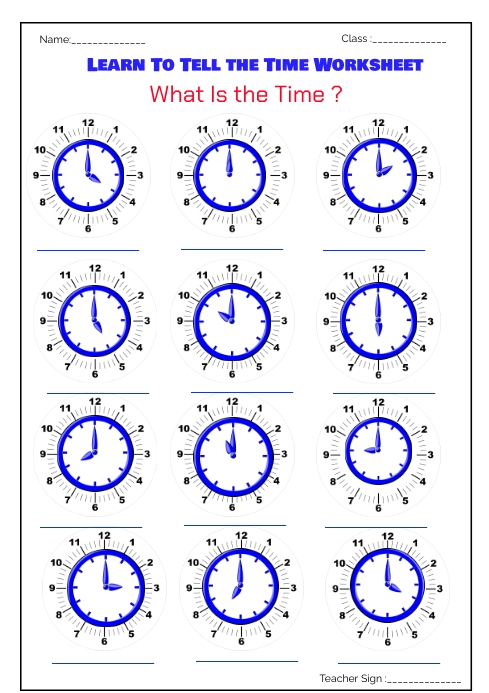 Clock Worksheet Examples Clock Template Worksheet
