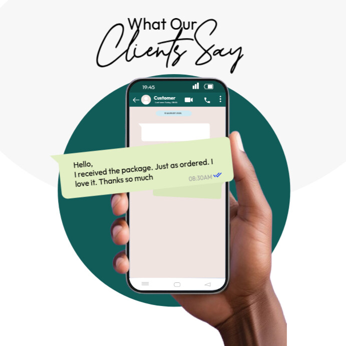 What Our Clients say Instagram Post template