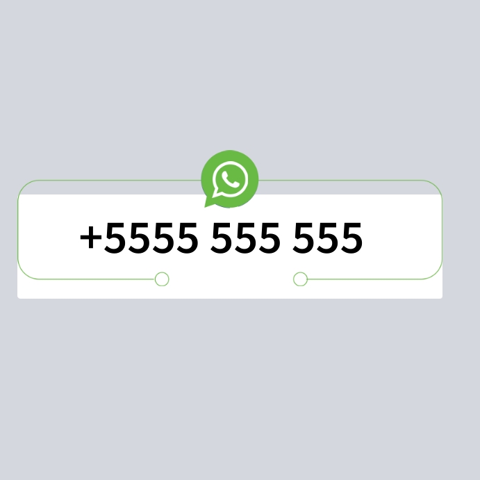WhatsApp Icon lower third Instagram Post template