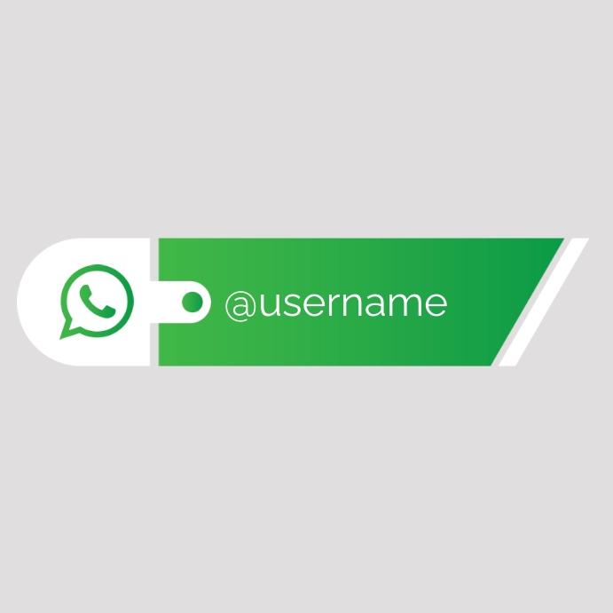 WhatsApp Icon lower third Instagram Post template