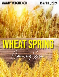 WHEAT SPRING FESTIVAL FLYERS template