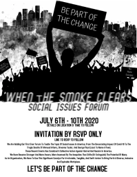 When The Smoke Clears Flyer (format US Letter) template