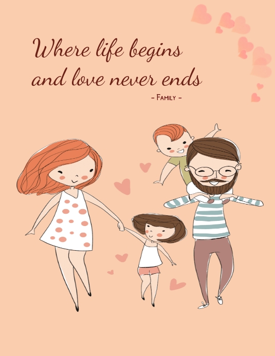 Copy of Where life begins and love never ends | PosterMyWall