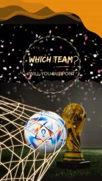 Which team will you support vertical Pantalla Digital (9:16) template