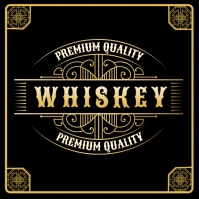 Whiskey Gold Logo Logotipo template