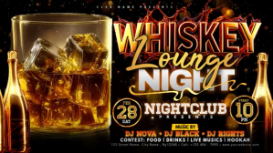 Whiskey Lounge Night Gold Experience YouTube 缩略图 template