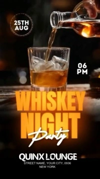 Whiskey Night Party Instagram Story template