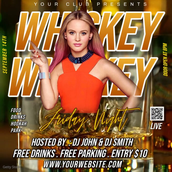 Copy of Whiskey Party Flyer | PosterMyWall