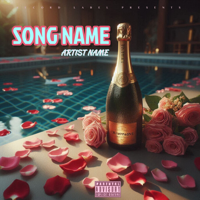 Whisky mixtape album cover template