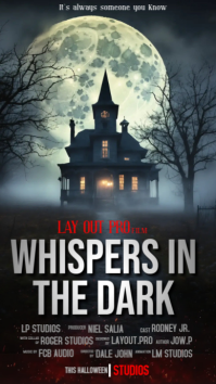 Whisper in The Dark Movie Poster Instagram Story template