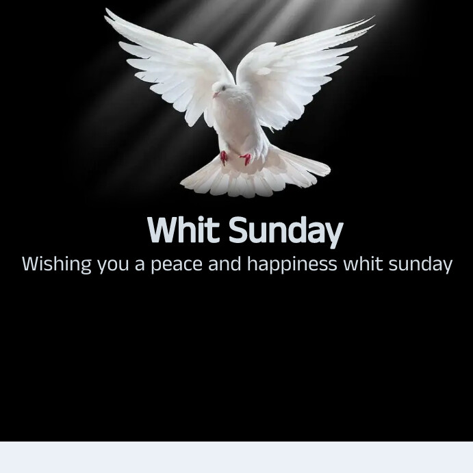 whit sunday Instagram Post template